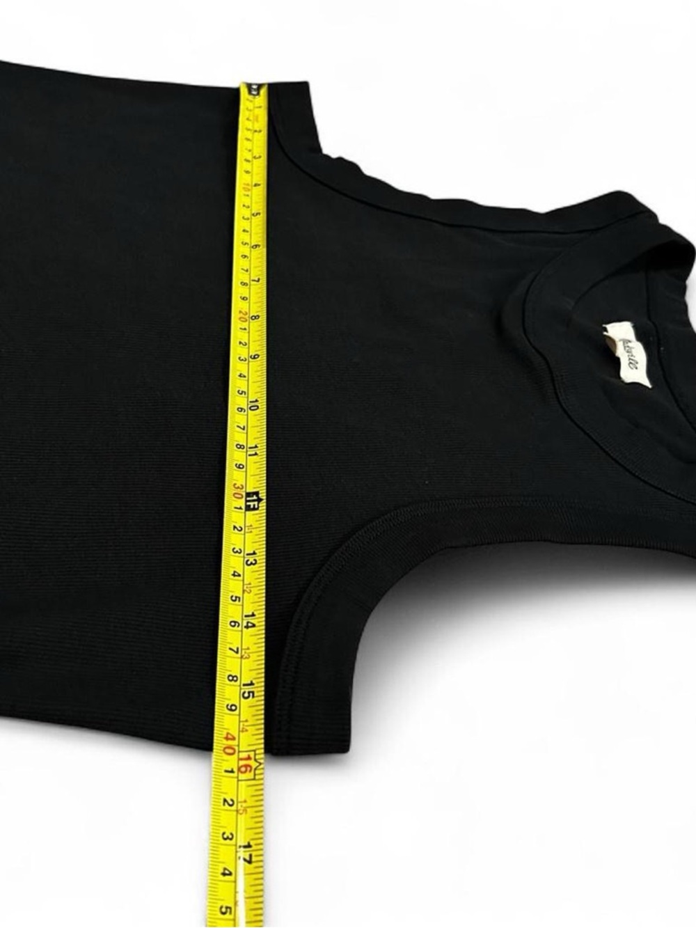 Madewell Black Ribbed Crewneck Tank Womens M Layering Classic Minimalist Basics - Picture 5 of 5